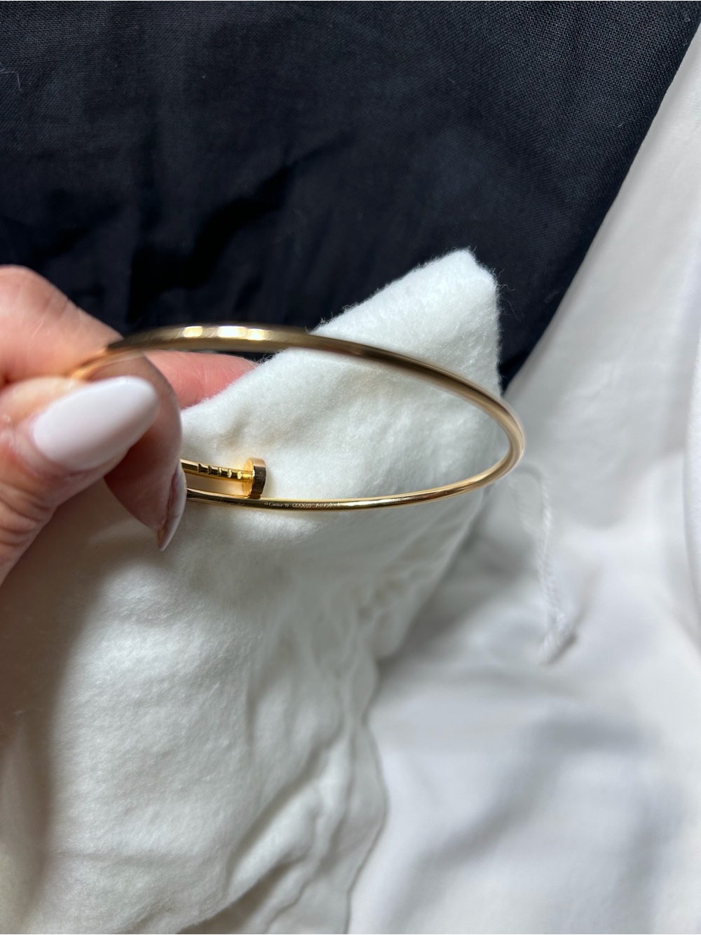 Cartier 18K Gold Juste Un Clou Bracelet size 19 Papers and Box included - Picture 5 of 5